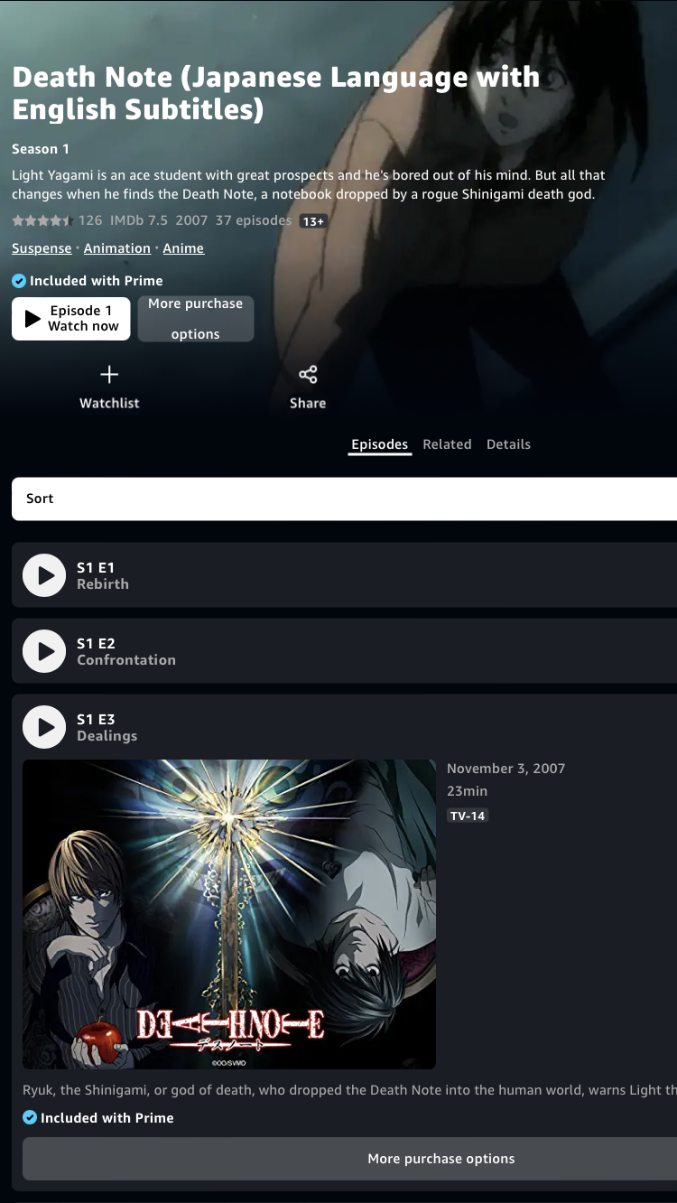 Death note episode 1 english online sub