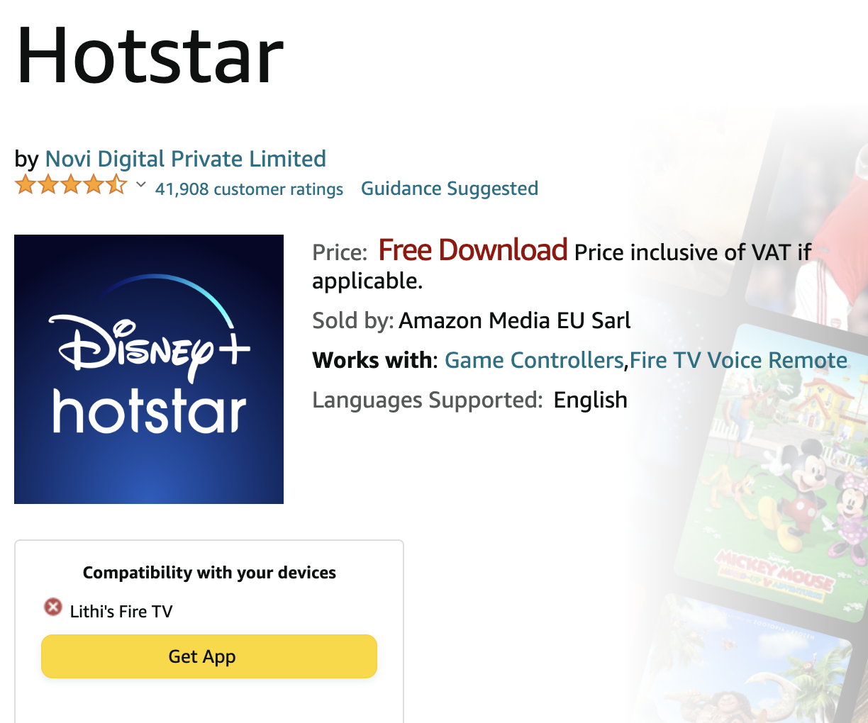 How to download on sale hotstar on tv