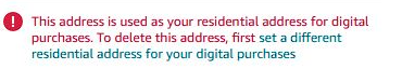 Digital Address Change